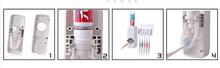 Automatic Toothpaste Dispenser + 5 Toothbrush Holder Set Wall Mount Stand