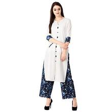 Khushal K Women's Rayon Kurta With Palazzo Set