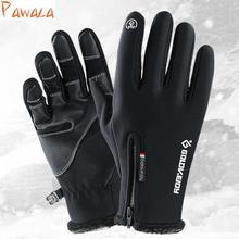 Winter Windstoppers Gloves Anti Slip waterproof Thermal Warm Touchscreen Glove Breathable Men Women Black Zipper Gloves