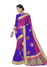 Stylee Lifestyle Purple Bhagalpuri Silk Jacquard Saree -2019
