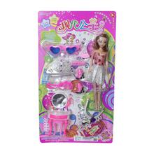 Multicolored Beautiful Barbie Doll With Accessories Set For Kids - QR777