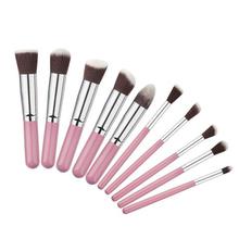 10Pcs Mini Silver Golden Makeup Brushes Set pincel maquiagem