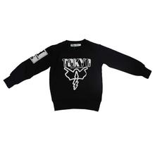 Black/White Tokyo Printed Sweatshirt For Boys