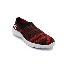 Goldstar Red Textured Running Slip-On Shoes For Men - Comfort-02