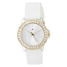 9827PP01 White Dial Analog Watch For Women - White