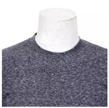 Round Neck Textured T-Shirt For Men- Grayish Blue