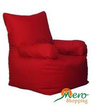 Red Nudge Bean Bag Arm Chair