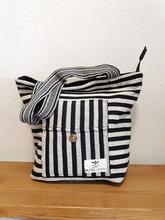 Gheri Tote Bag - Black and white