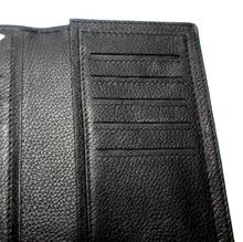 Mens Genuine Leather Wenz Long Wallet Leather Pockets Card Bag Clutch Center Bifold Purse Brown