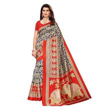 Anni Designer Women's Mysore Silk Printed Saree with