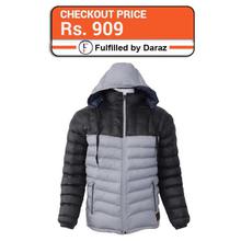 J.Fisher Dual Tone Silicon Jacket With Detachable Hood For Men