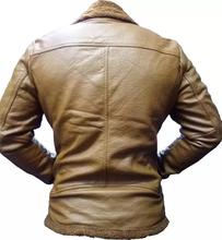 Warm Fur Collar Leather Jacket For Men