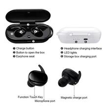 ANBES TWS Wireless Mini Bluetooth 5.0 Earphone Touch