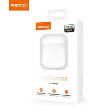 Recci Clear Protective Shockproof Case for AirPods 2 & 1 with Keychain