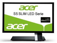 Acer  S235HLBBMII 23-inch Monitor 16:9 FHD ZeroFrame IPS LED CrystalBrite 6 ms 100M:1 VGA, HDMI, w/ Speaker - (Black)