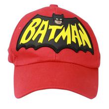 Red Batman Patched Cap For Babies - Unisex