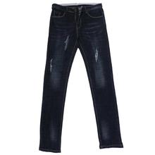 Black Grunge Denim Pant For Men