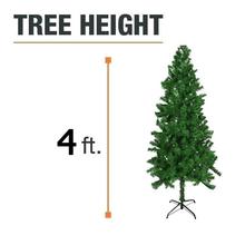 4FT Artificial Green Christmas Tree Indoor Xmas Decoration, Metal Stand