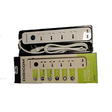 DIGICOM DG-N42U 4 Port Universal Sockets Surge Protector - (White)