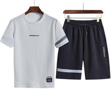 Leisure sports suit _ short-sleeved sports suit men's suit