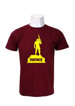 Wosa -FORTNITE STANDMAN Maroon Printed T-shirt For Men