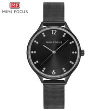 Mini Focus MF0045L Steel Mesh Band Alloy Watch For Women