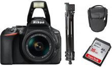 Nikon D5600 + AF-P 18-55 VR DSLR Camera (16 GB Card + Camera Bag+ Tripod)