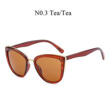 Luxury Brand Cateye Sunglasses for Women Vintage Gradient