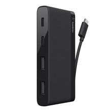 Belkin F4U090btBLK USB-IF Certified 4-Port Mini USB-C Hub