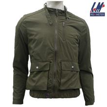 KILOMETER Army Green Solid Multi Pockets Jacket For Men - KM705