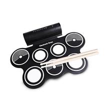 Portable Roll Up USB Midi Electronic Drum-Black
