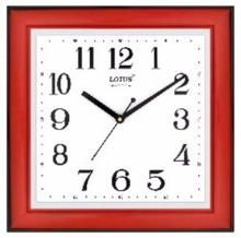 LOTUS Quartz Brown and Black Square Analog Wall clock-Model 7619