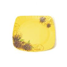 FLOWERWARE 8 Inch Square Color Printed Melamine Plate