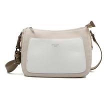 David Jones Beige Front Pocket Side Sling Bag For Women