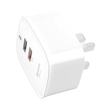 Baseus CCALL-AFZ01 Funzi Dual USB Ports QC 3.0 Travel Fast Charger, UK Plug, For iPad, iPhone, Galaxy, Huawei, Xiaomi, LG, HTC and Other Smart Phones, Rechargeable Devices(White)