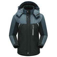 Men Hooded Wind Proof Thermal Outdoor Quilted Jacket
