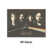 Pink Floyd Rock Band Retro Poster Kraft Paper Wall Decal