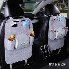 Vehicle Back Seat Mounted Hanging Organizer (Light grey)