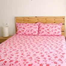 Pretty in pink cotton bedsheet