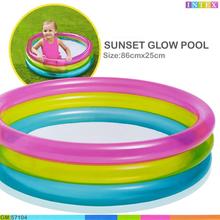 INTEX Sunset Glow Baby bath tub 86*25cm Inflatable Swimming Pool  (Multiclolr)