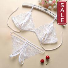 SALE- Ultrathin Sexy Lace Bra Set Women Push Up