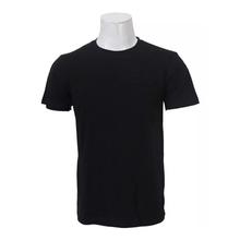 Black 100% Cotton Round Neck T-Shirt For Men