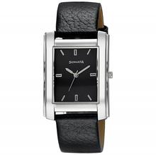 Sonata Analog Black Dial Men's Watch - 77001SM01A