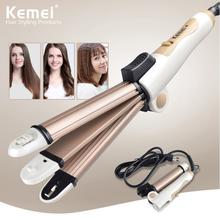 Kemei 8851 3 In 1 Multifunction Hair Iron Hair Curler Straightener Folding Styler