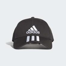 Adidas Black/White Six-Panel Classic 3-Stripes Training Cap - DU0196