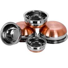 Neera Copper Bottom Kadhai 2 Liter & 5 Pcs Handi Set -