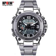 Sports Men's Wrist Watches LED Digital Quartz Clock Silver Fashion