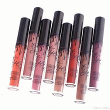 HOT Kylie Lip Kit by kylie jenner Velvetine Liquid Matte Lipstick Lip Gloss 12 color High-quality Birthday Edition