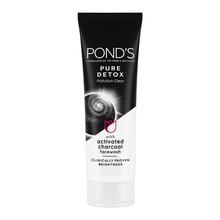 Pond'S Pure Detox Anti-Pollution Purity Face Wash With Activated Charcoal Deep Cleans Impurities Dirt And Pollution For 2X Brighter Glowing Skin,50 gm