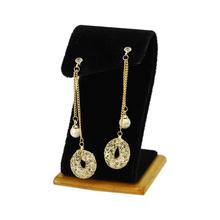 Ampersand Metal Pearl Drop Earrings For Women - TD01175-02A